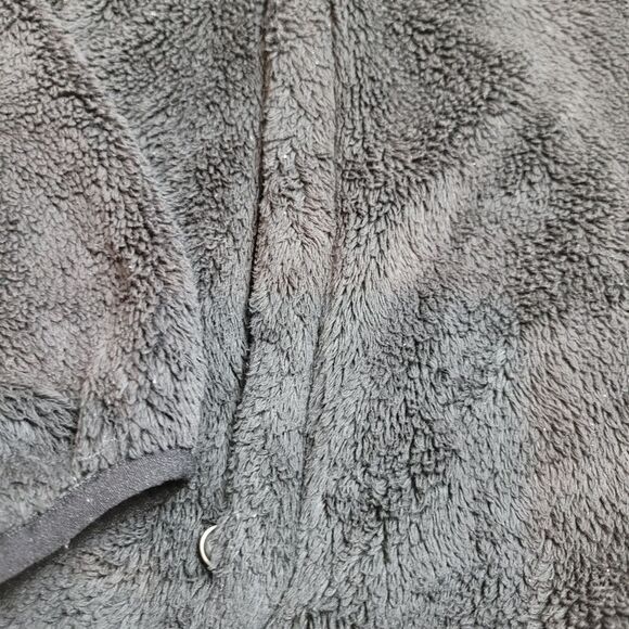 The North Face Womens Jacket Size M Embroidered Full Zip Up Black Fleece - Picture 4 of 12